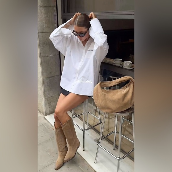 Uterque tan Heeled cowboy Boots - Picture 6 of 8